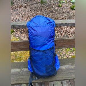 Gossamer Gear Ultra-Lightweight Frameless Backpack - Blue -Medium